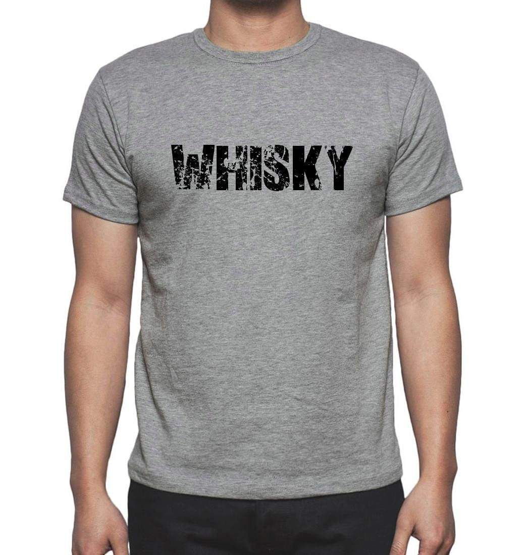 Whisky Grey Mens Short Sleeve Round Neck T-Shirt 00018 - Grey / S - Casual