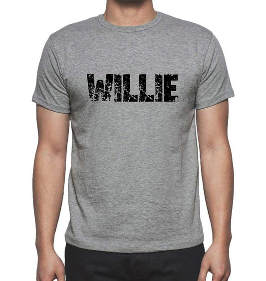 Wiilie Grey Mens Short Sleeve Round Neck T-Shirt 00018 - Grey / S - Casual