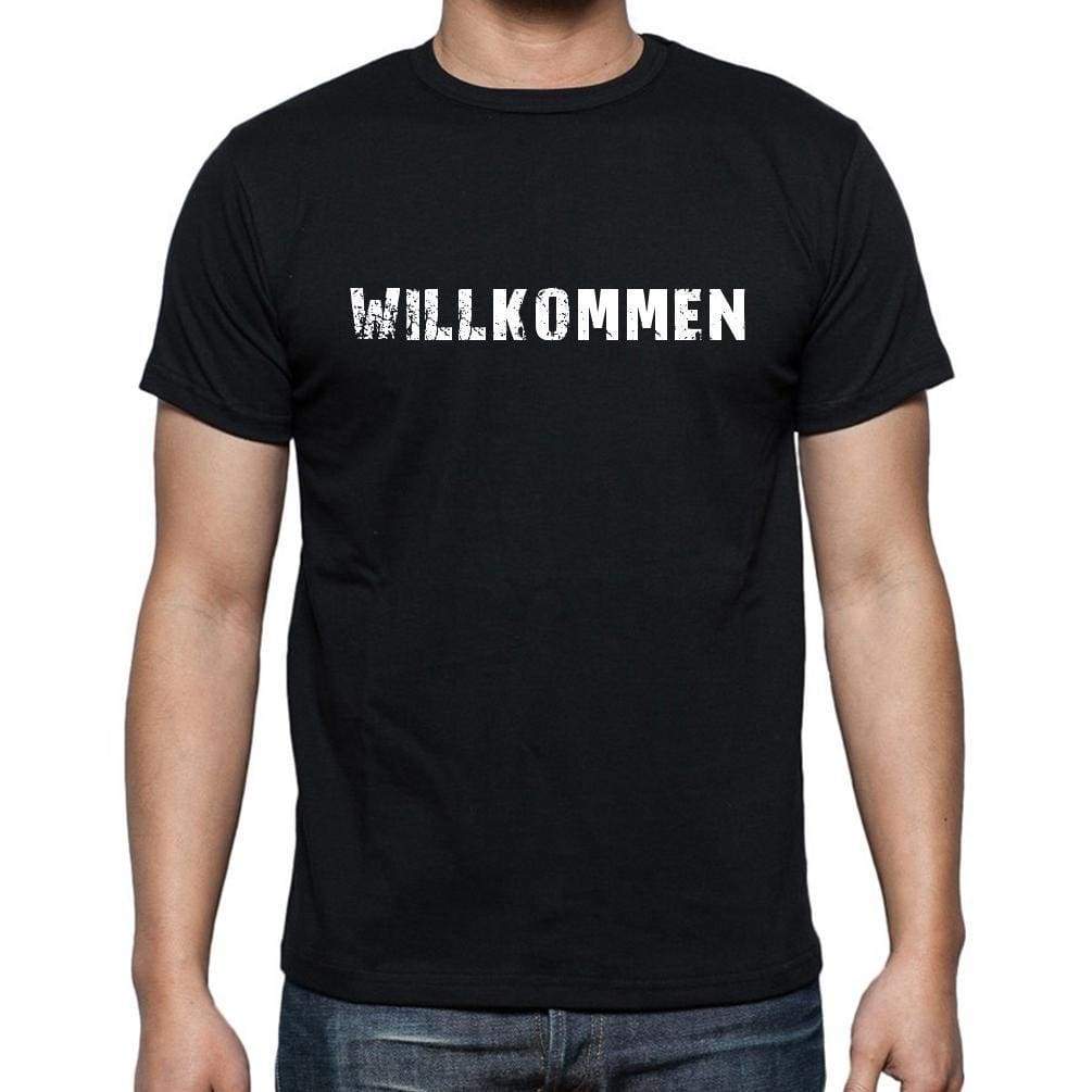 Willkommen Mens Short Sleeve Round Neck T-Shirt - Casual