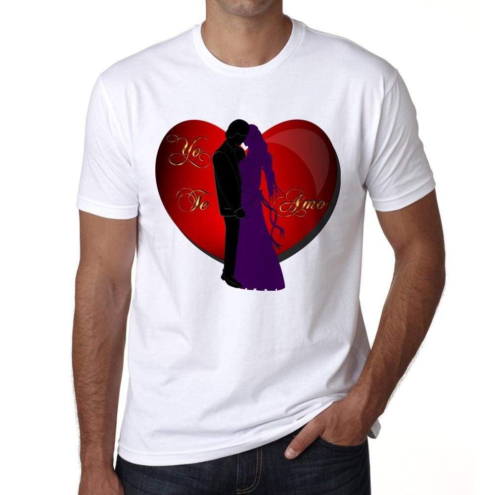 Yo Te Amo Valentine Mens Tee White 100% Cotton 00156